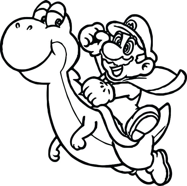 618x612 Super Mario Galaxy Coloring Pages Super Kids Colors Pages Super