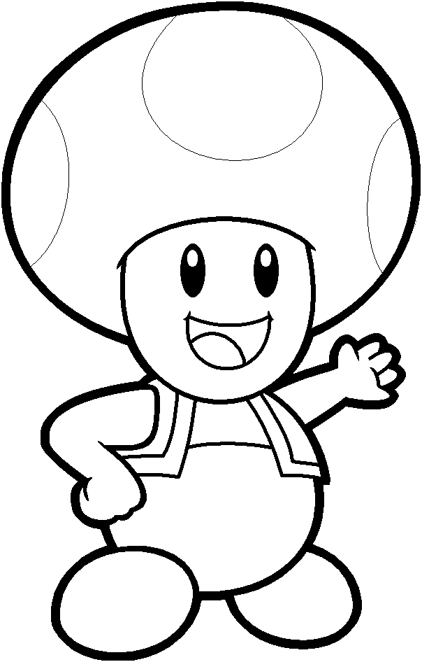 604x946 Top Mario Coloring Pages