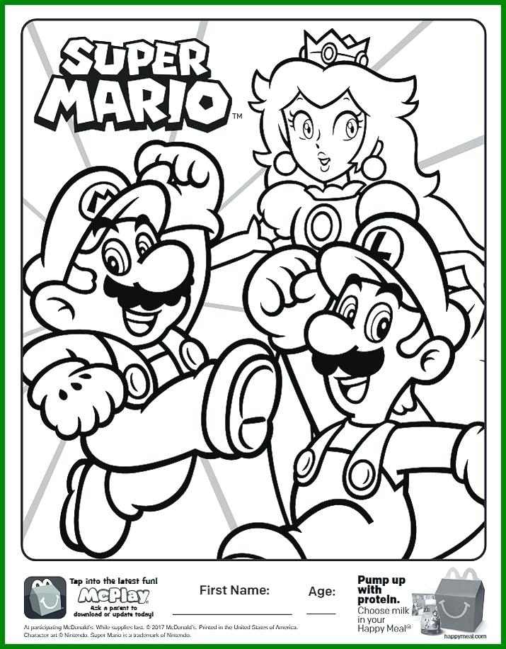 715x916 Mario Coloring Pages Printable Incredible Here Is The Happy Meal