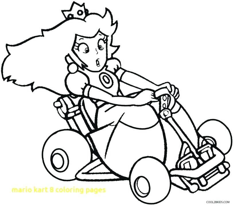 816x718 Mario Kart Coloring Page Wagashiya