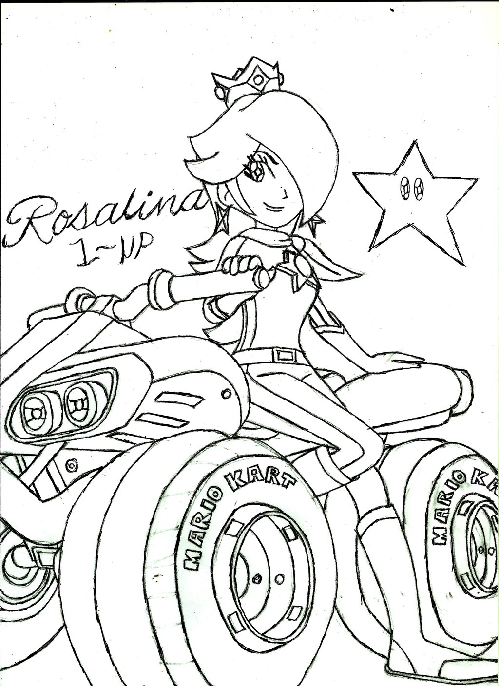 1024x1408 Mario Kart Coloring Pages