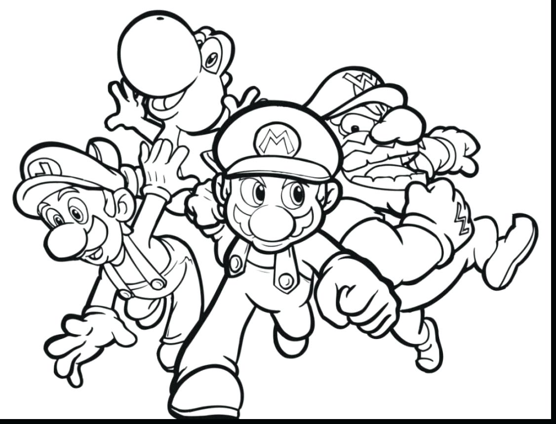1126x858 Mario Kart Coloring Pages