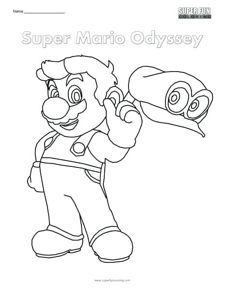 464x600 Super Mario Coloring Page