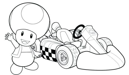 530x310 Mario Cart Coloring Pages Kart Coloring Pages Kart Coloring