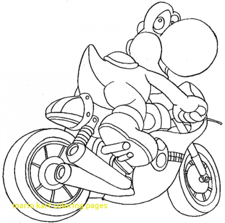 730x724 Mario Kart Coloring Pages With Yoshi In Mario Kart Coloring Page