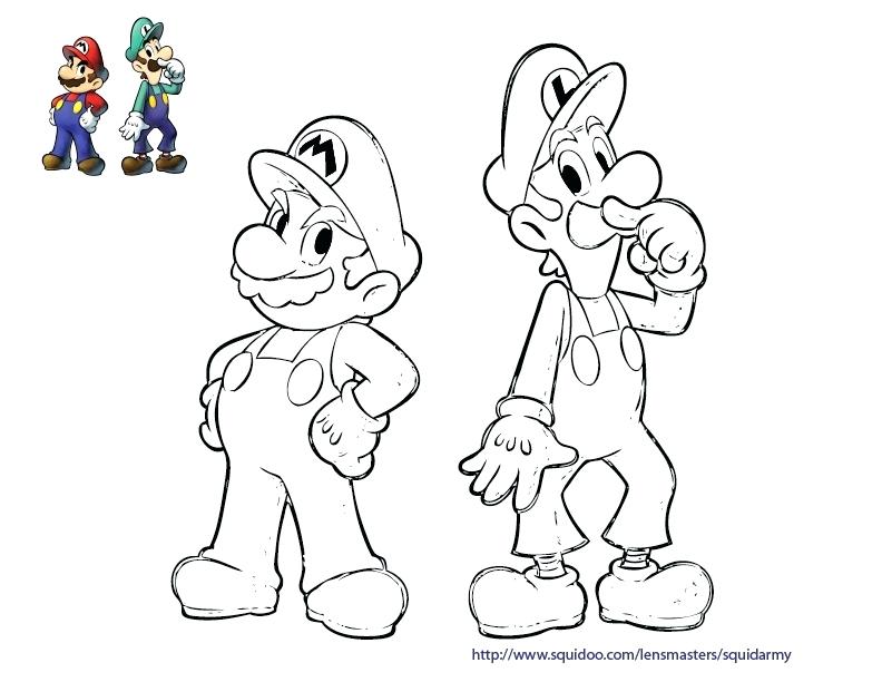792x612 Coloring Page Mario
