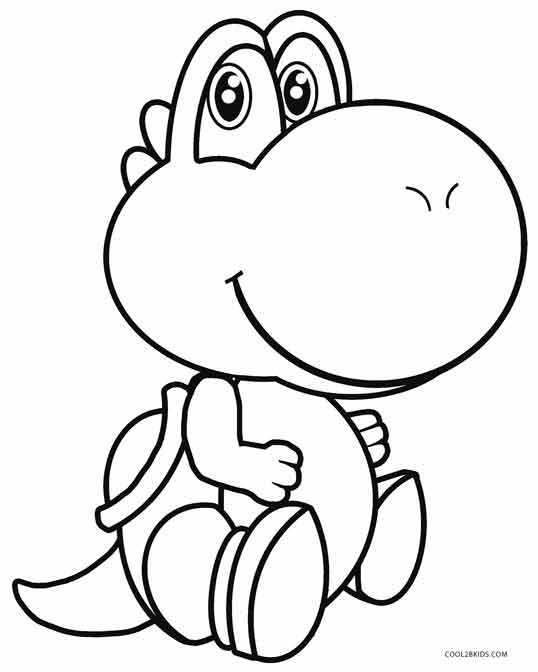 538x672 Mario Coloring Pages Online Free New Yoshi Best