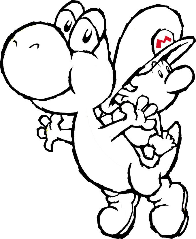 680x829 And Strategies And Clicking One Of Mario Kart Coloring Pages Yoshi