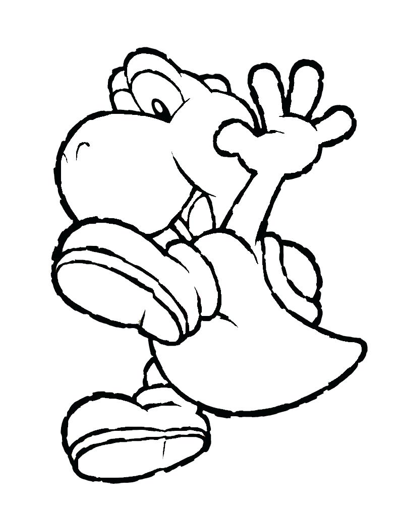 795x1024 Coloring Pages Mario Coloring Page Super Star Bros Pages Yoshi