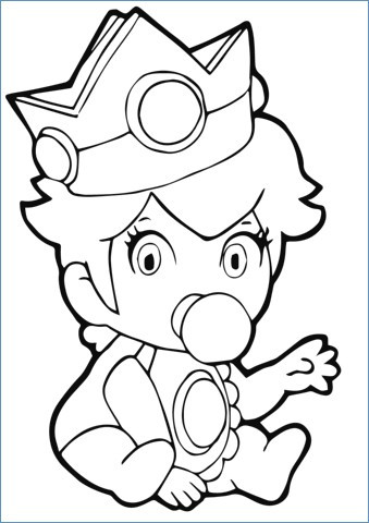339x480 Princess Peach Coloring Pages Lovely Princess Peach Mario Kart Wii
