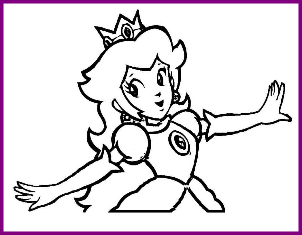 1048x815 The Best Super Mario Bros Coloring Pages To Print Coloringstar