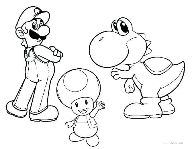 670x521 New Super Mario Bros Wii Coloring Pages To Print Kids Coloring