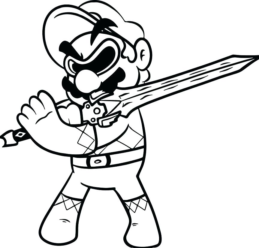 863x826 Mario Luigi Coloring Pages And Coloring Coloring Pages Power