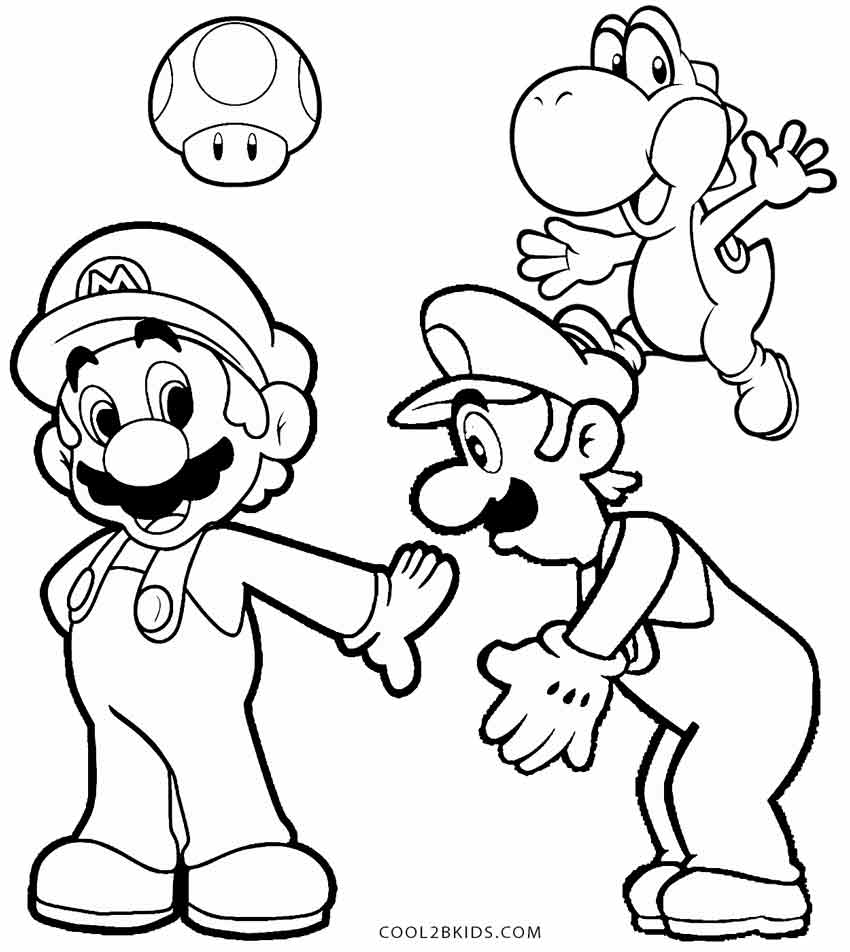 850x952 Printable Luigi Coloring Pages For Kids