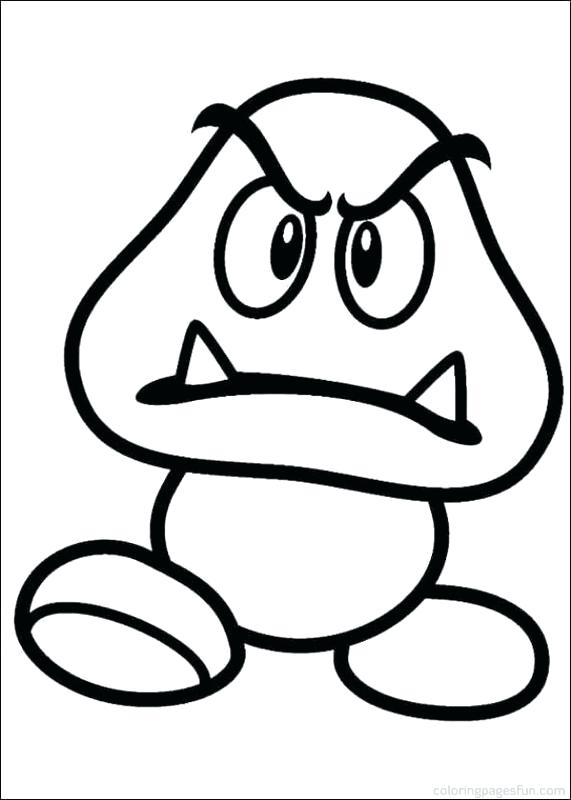 571x800 Super Mario Mushroom Coloring Pages