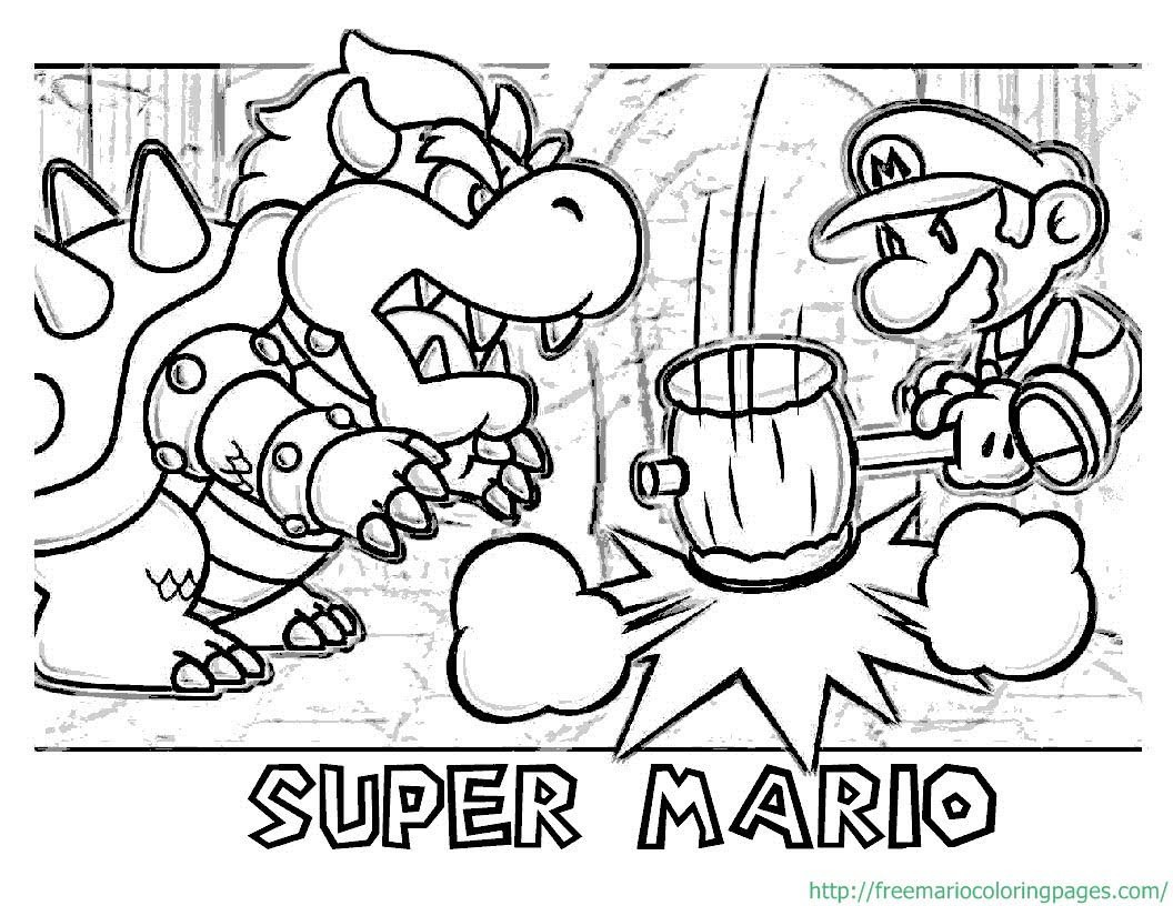 1056x816 Mario Party Coloring Pages