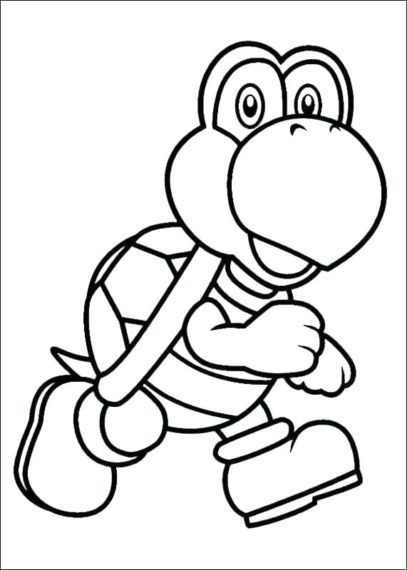 571x800 Coloring Pages Mario
