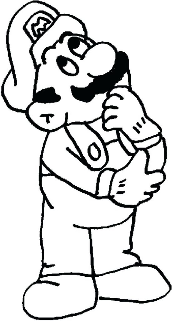 549x1024 Paper Mario Sticker Star Coloring Pages