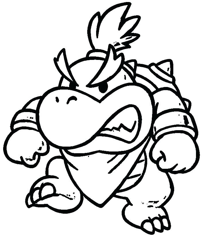 704x816 Paper Mario Sticker Star Coloring Pages Paper Mario Coloring Page