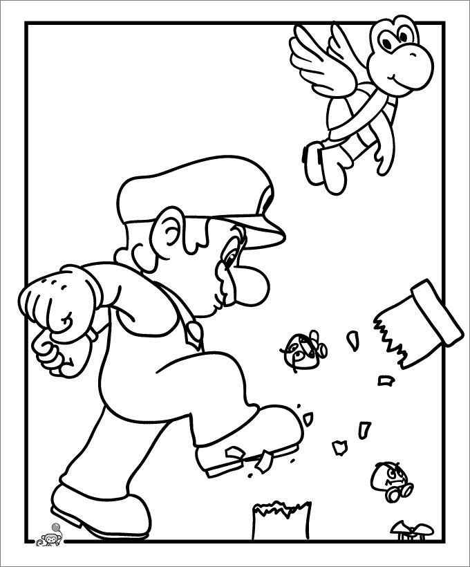 680x820 Free Mario Coloring Pages Images Free Coloring Pages