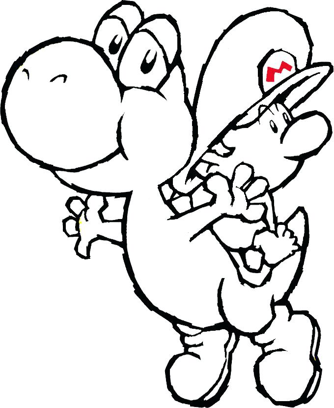 680x829 Yoshi Coloring Page Coloring Pages With Coloring Pages Free