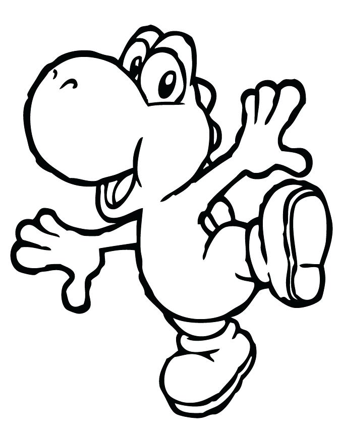 670x867 Yoshi Coloring Pages