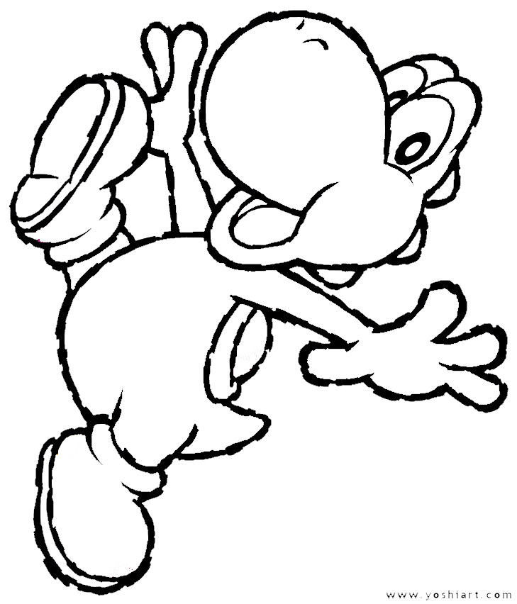 729x852 Yoshi Peliculas Disney, Colorear Y Molde