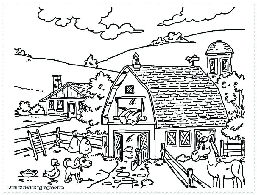 863x656 Printable Farm Coloring Pages Farm Anims Coloring Pages Printable