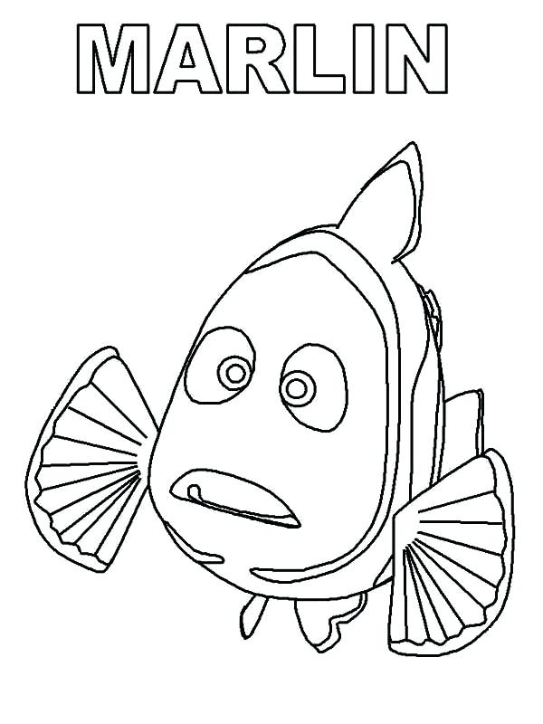 600x800 Finding Nemo Characters Coloring Pages