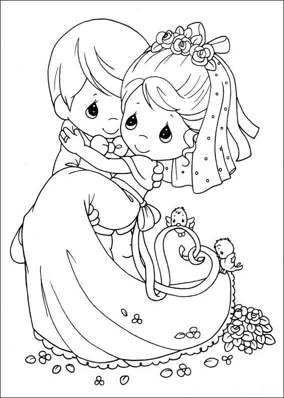 567x794 Precious Moments Wedding Coloring Pages Coloring Drawings