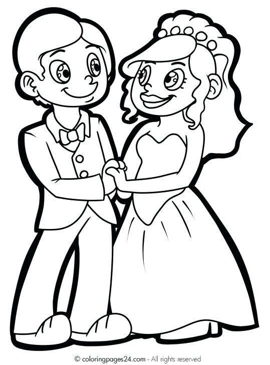 539x727 Wedding Coloring Pages For Kids Timeless Wedding Coloring Pages