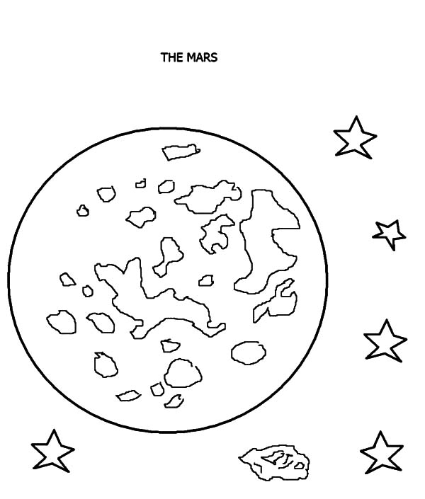 600x705 Mars The Red Planet Planet Coloring Pages Color Luna
