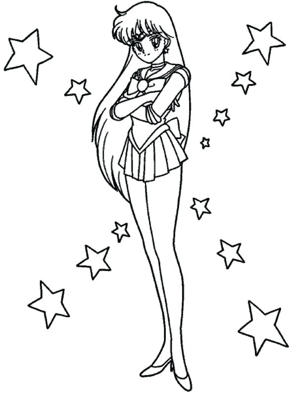 600x800 Sailor Mars Coloring Pages Sailor Mars Sailor Moon Coloring Page
