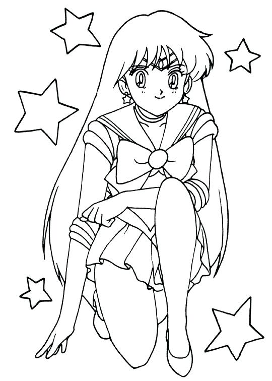 540x756 Sailor Mars Coloring Pages To Print Free Of Pin Up Girls Scouts