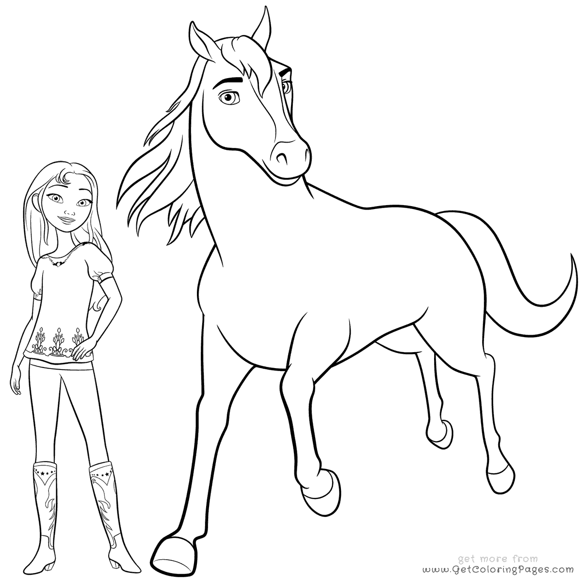 1200x1200 Spirit Horse Coloring Pages Free Coloring For Kids
