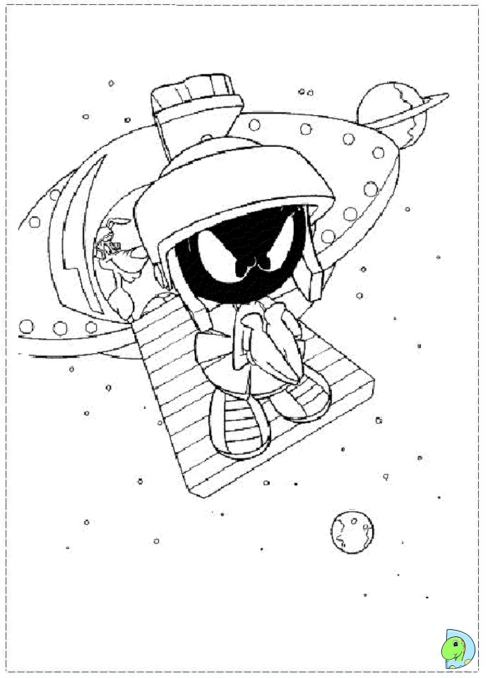 691x960 Marvin The Martian Coloring Pages