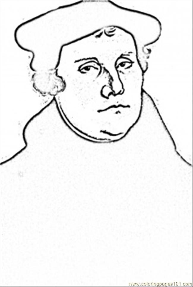 650x968 Martin Luther Coloring Page
