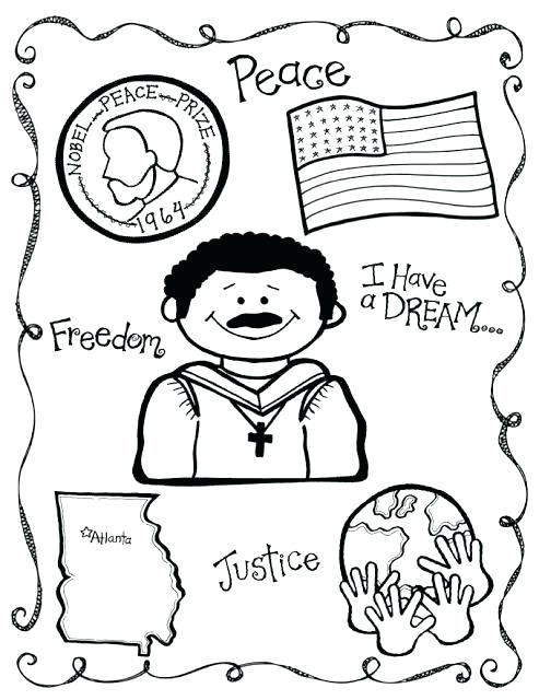 493x640 Martin Luther King Jr Coloring Sheet Martin King Jr Coloring