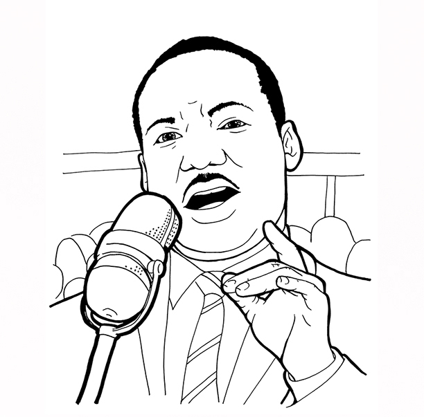 612x603 Dr Martin Luther King Jr Free Story Coloring Book Download