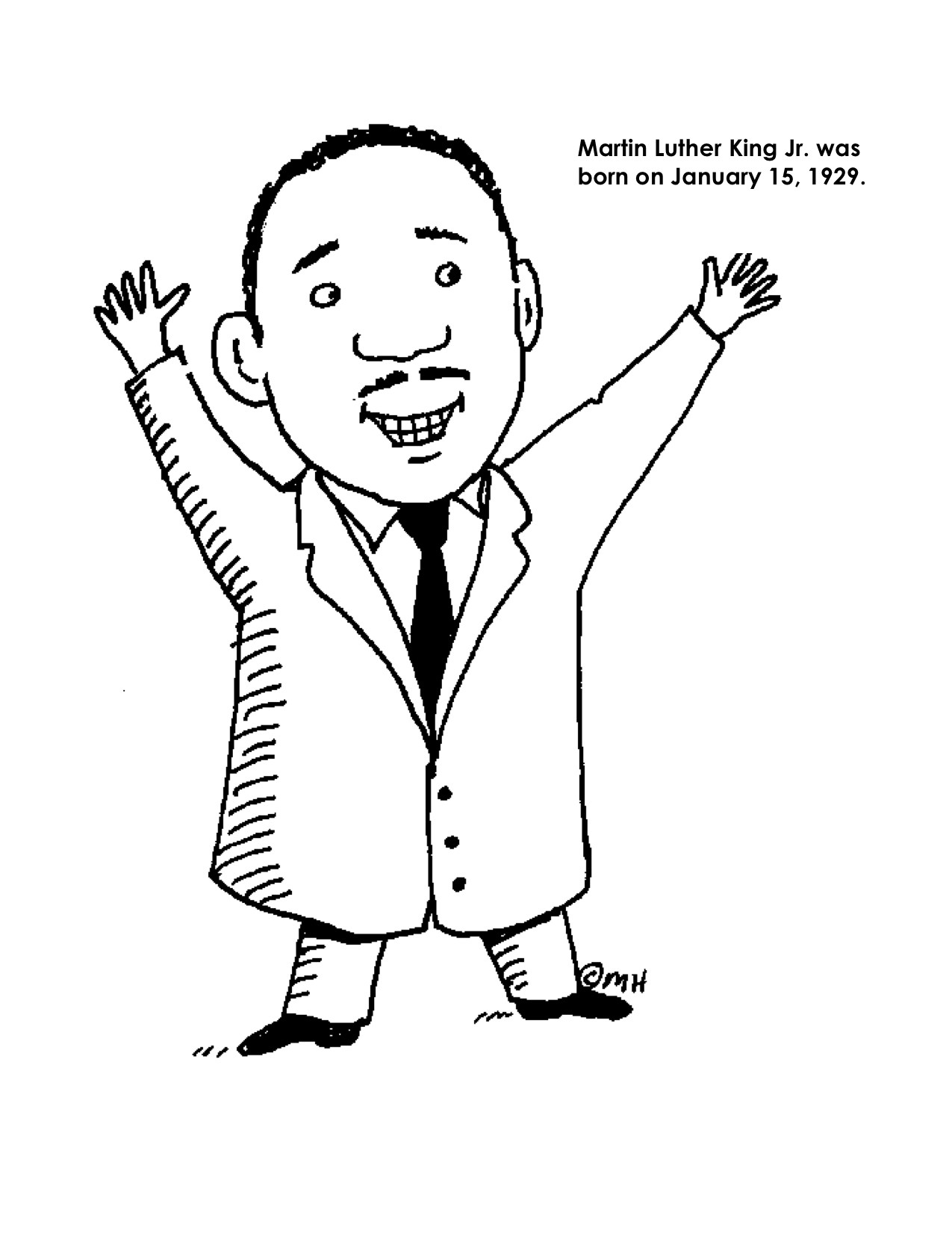 1275x1651 Inspiration Martin Luther King Jr Coloring Page Luxury Martin