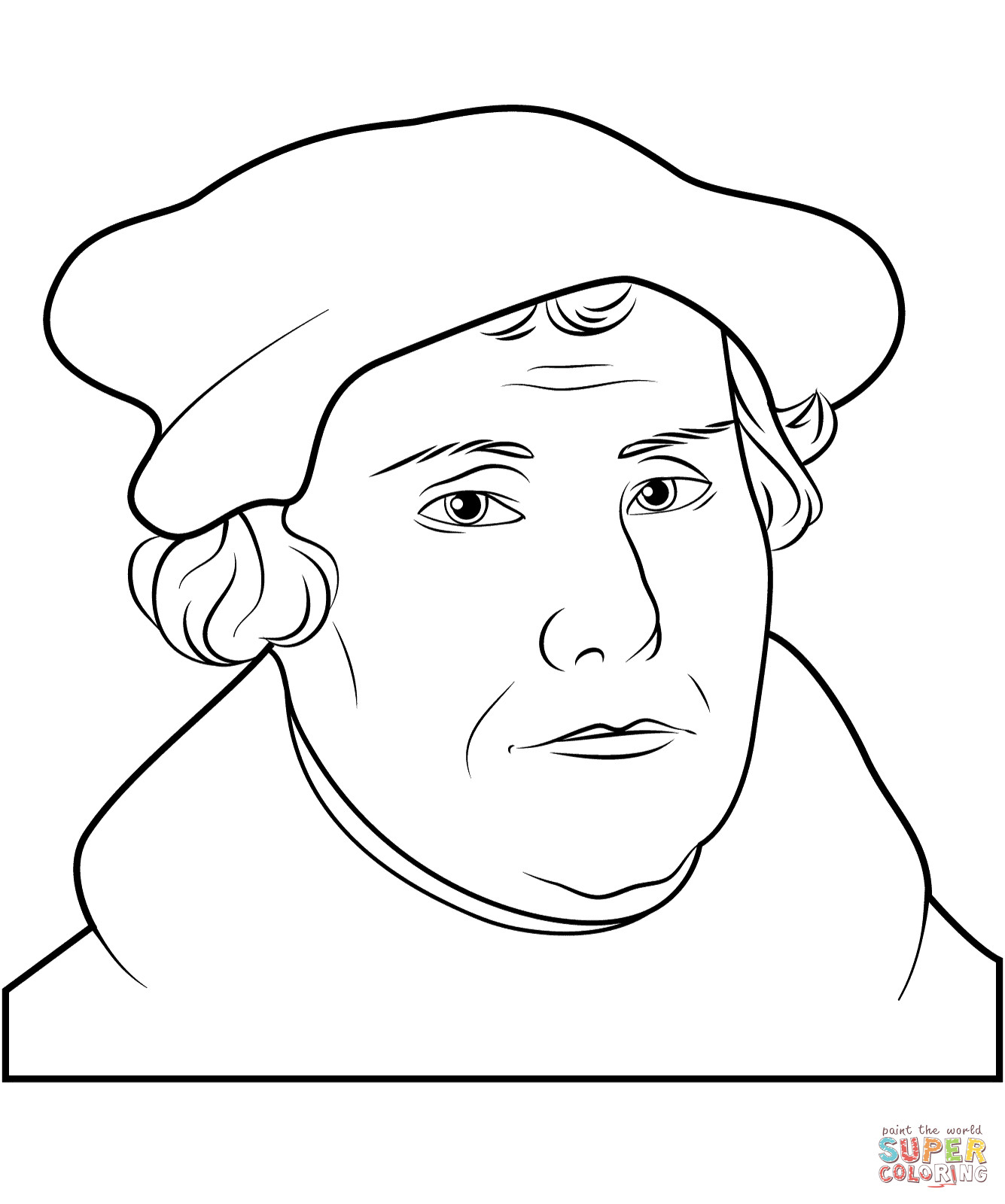 1335x1600 Martin Luther Coloring Page Wagashiya