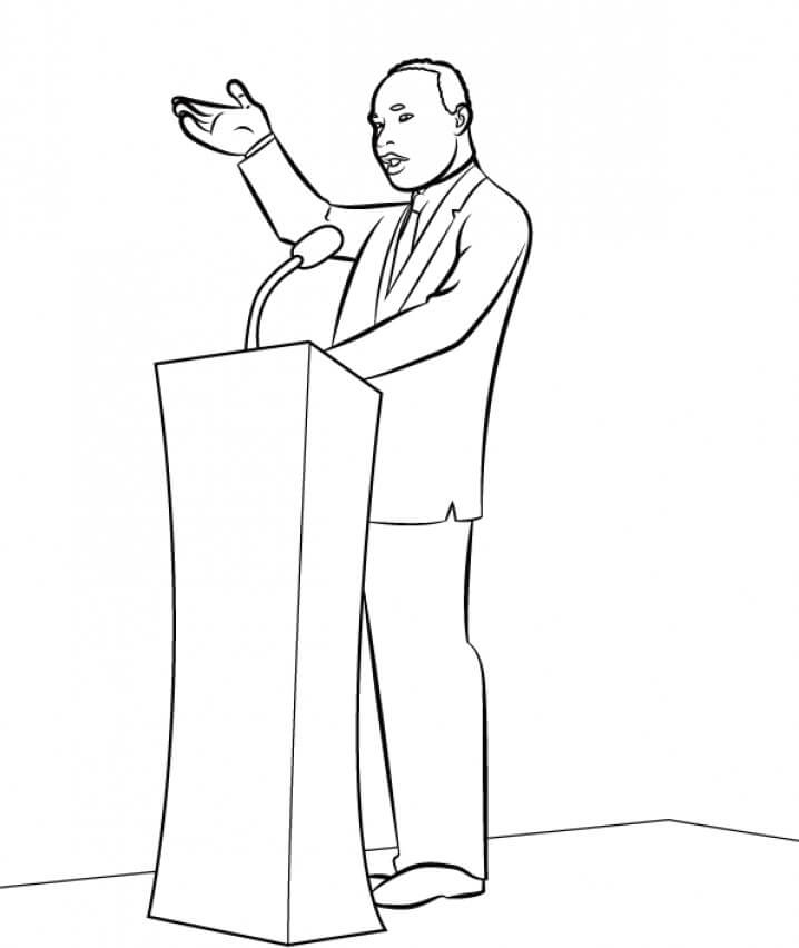 718x852 Martin Luther King Coloring Pages Inspirational Free Printable
