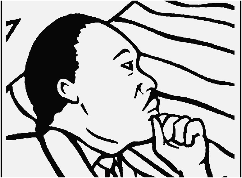 827x609 Martin Luther King Coloring Pages Design Martin Luther King