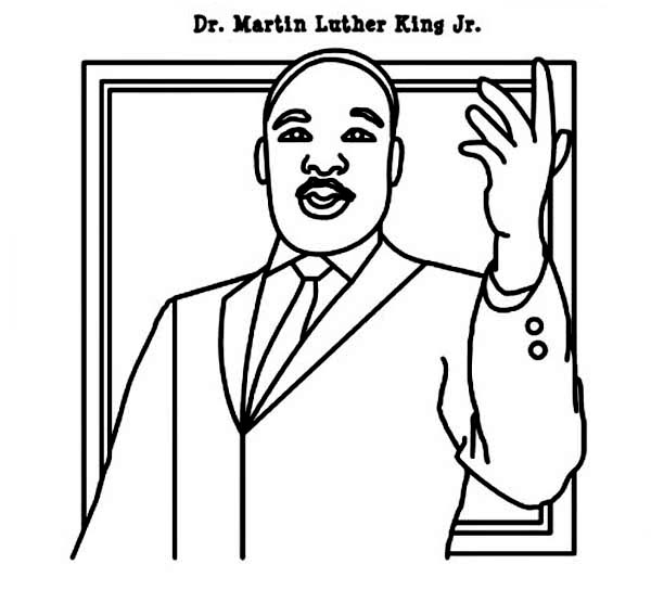 600x544 Martin Luther King Jr Coloring Pages