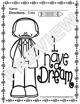 270x350 Martin Luther King, Jr Day Coloring Pages Freebie Tpt