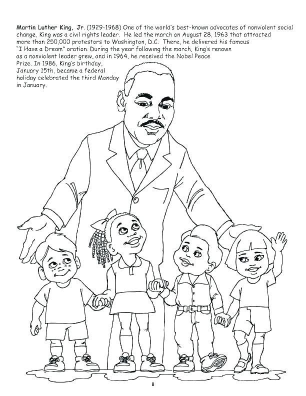 612x792 Martin Luther King Jr Coloring Page