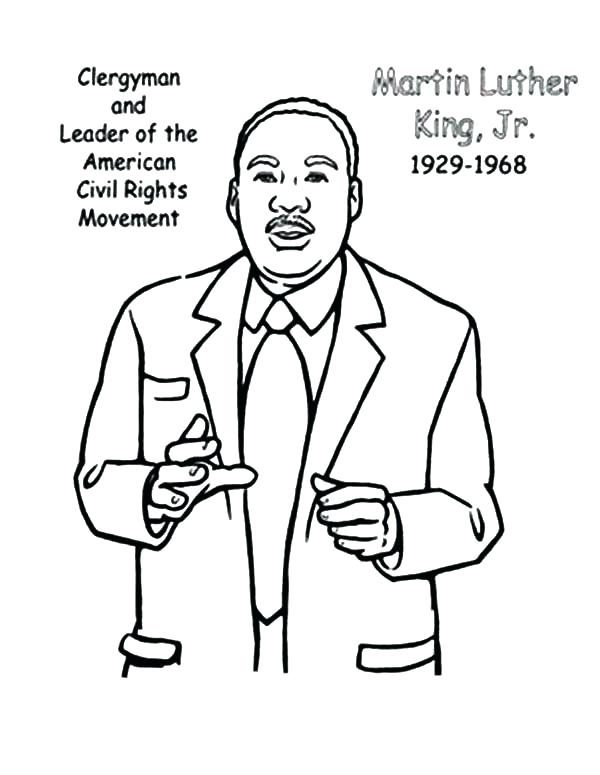 600x775 Martin Luther Coloring Page Coloring Pages Free Civil Rights