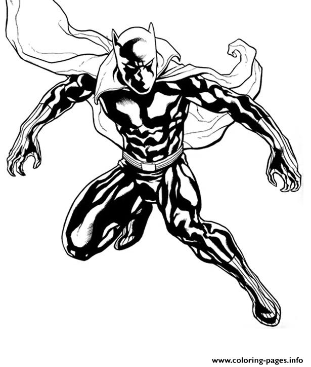 615x724 Black Panther Marvel Super Heroes Coloring Pages Printable