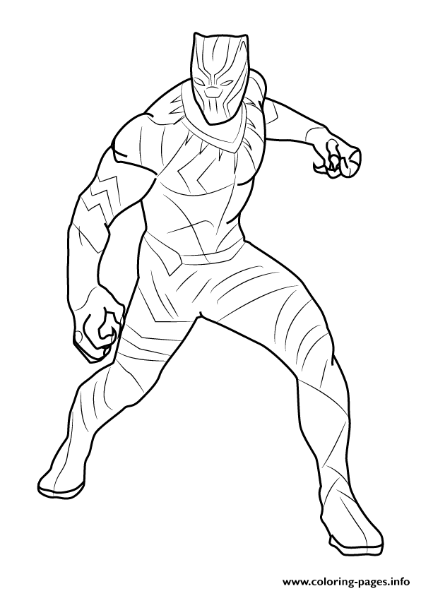 596x837 How To Draw Black Panther Coloring Pages Printable