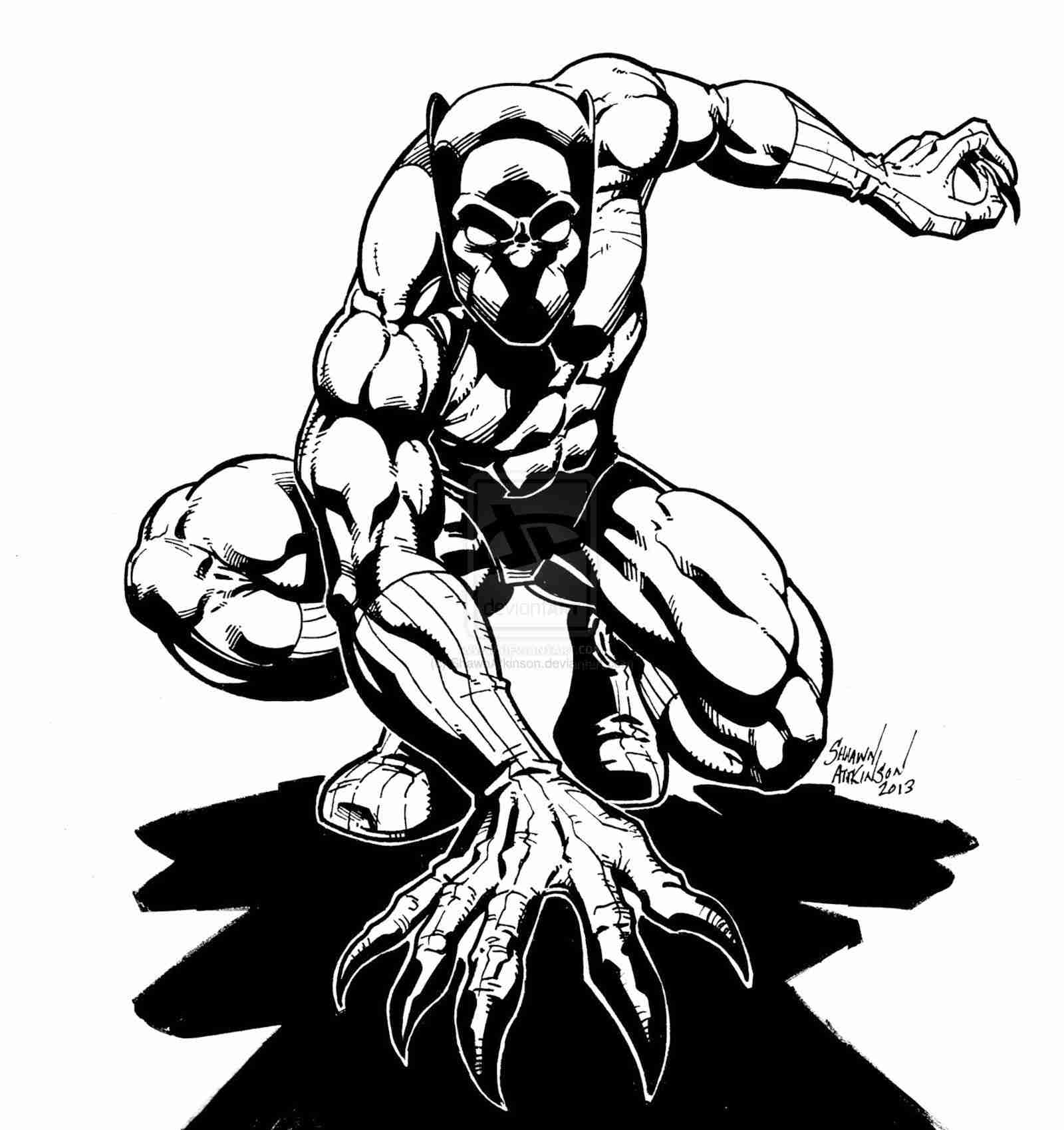 1600x1699 Black Panther Coloring Pages Drawing And Marvel Black Panther Page